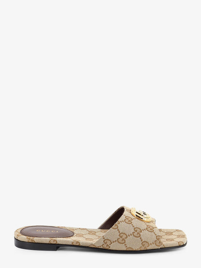 GG fabric slide sandals thumbnail