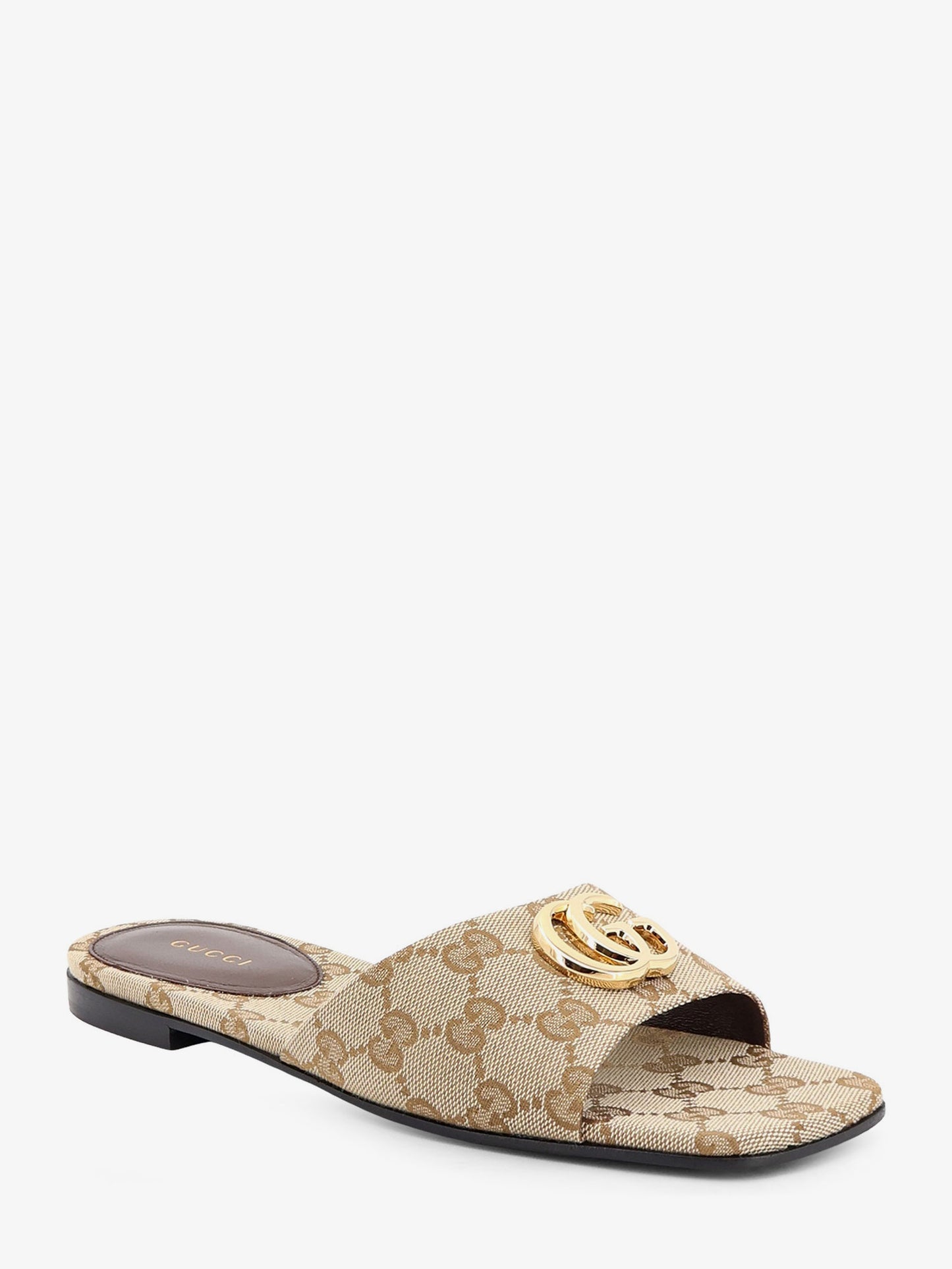 GG fabric slide sandals