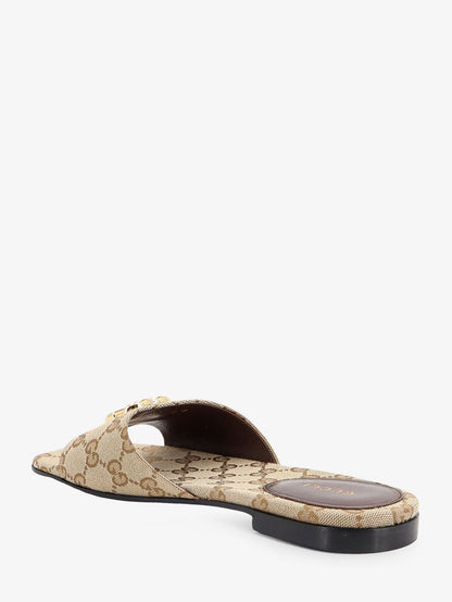 GG fabric slide sandals thumbnail
