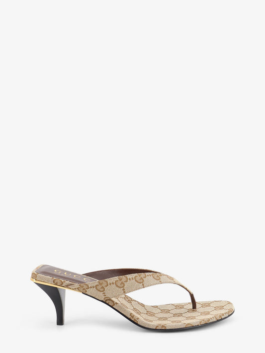 Vittoria GG fabric flip-flops sandals