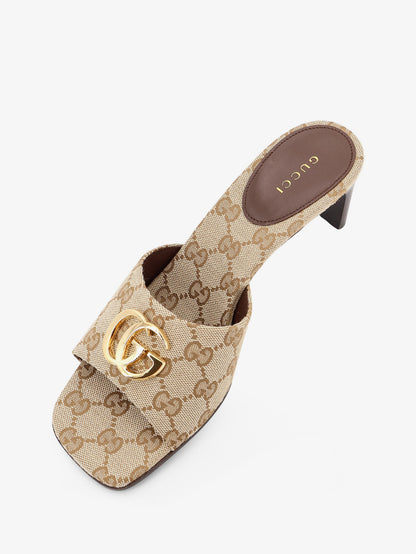 GG fabric sandals with logo on the front thumbnail