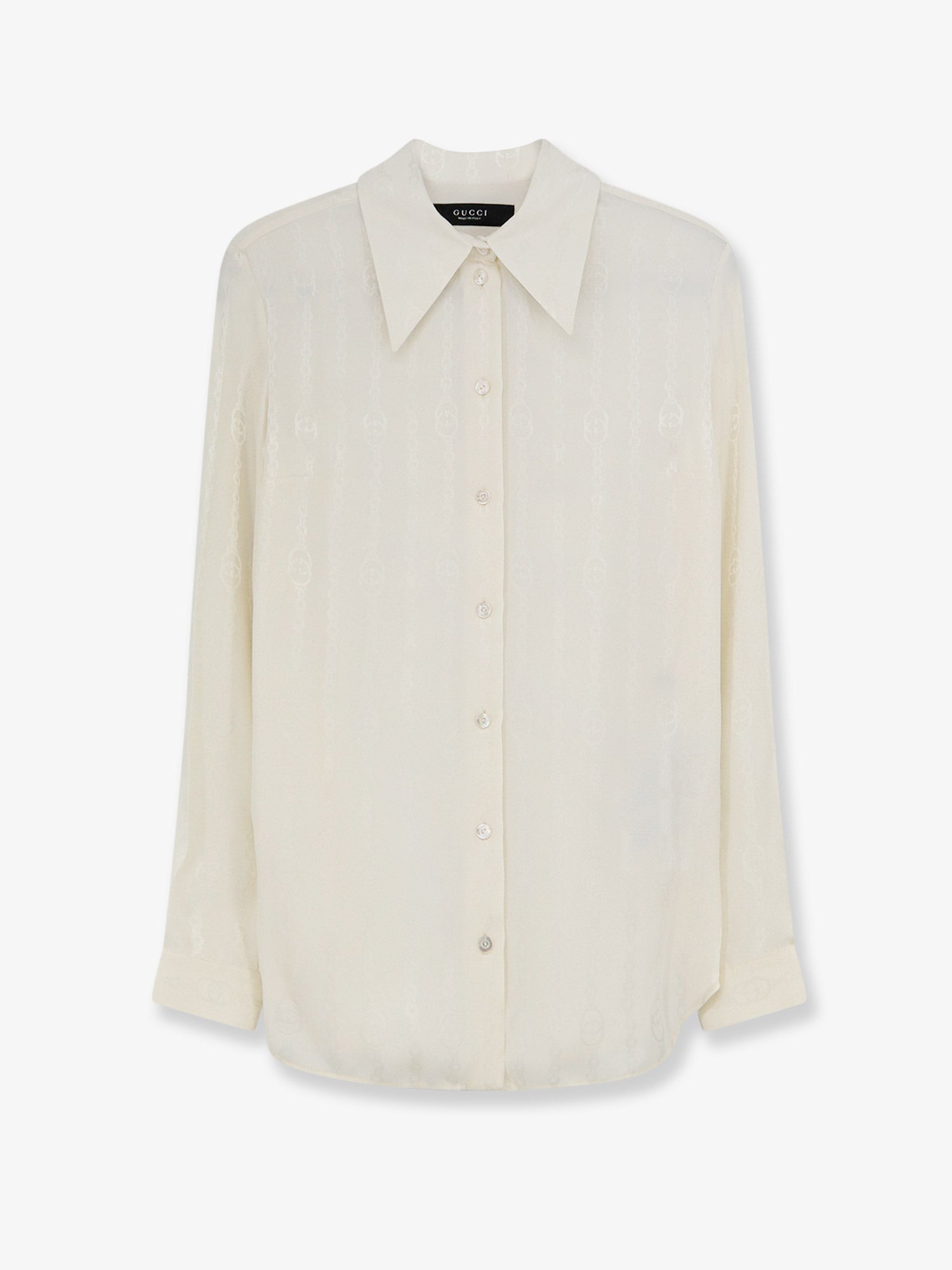 Silk shirt with iconic print GUCCI