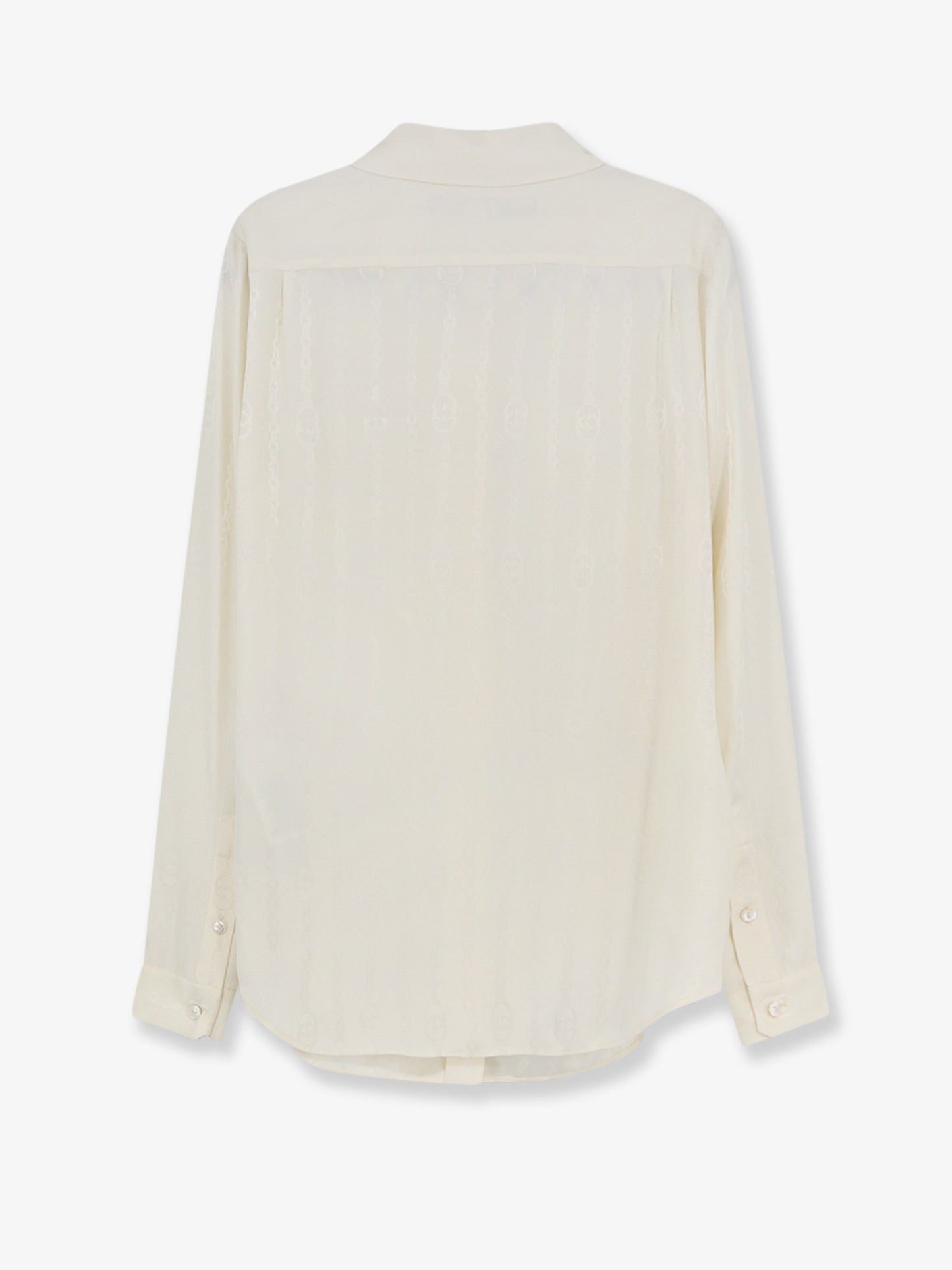 Camicia in seta con stampa iconica