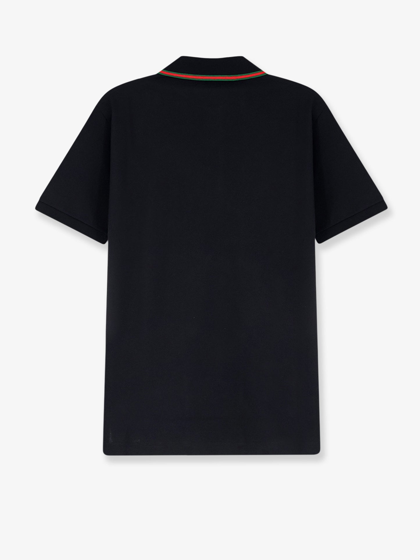 Cotton polo shirt with Nastro Web detail on the collar