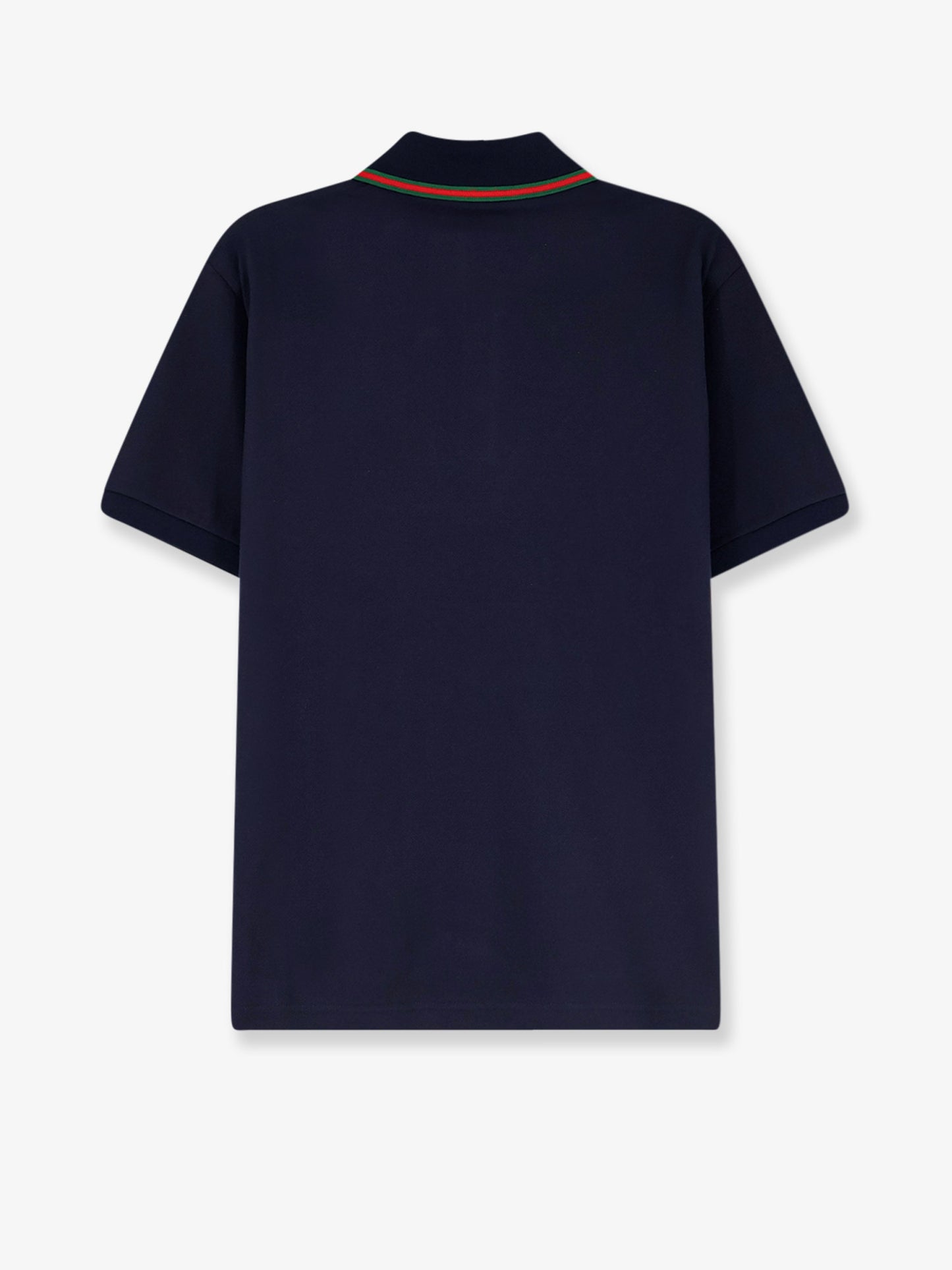 Cotton polo with Nastro Web detail on the collar