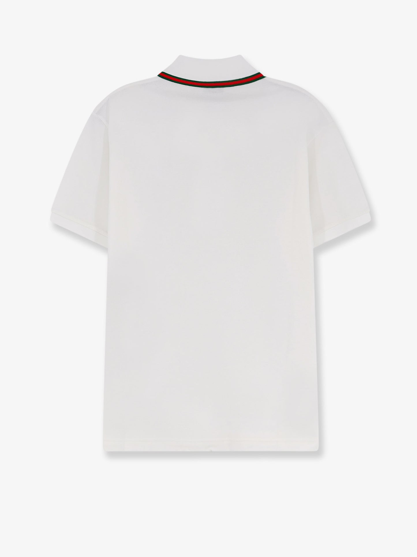 Cotton polo shirt with Nastro Web detail on the collar
