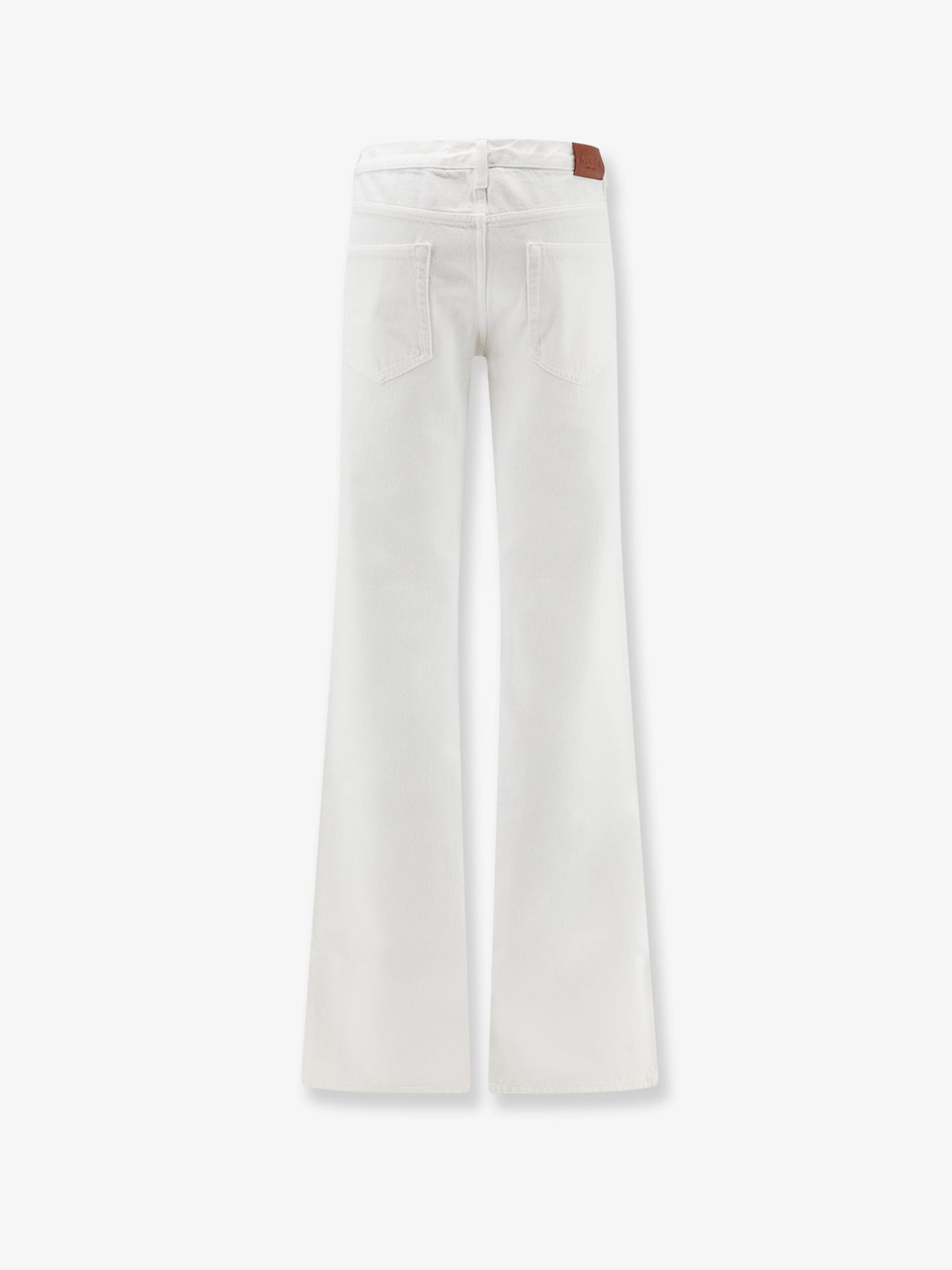 Cotton denim trousers with Hook
