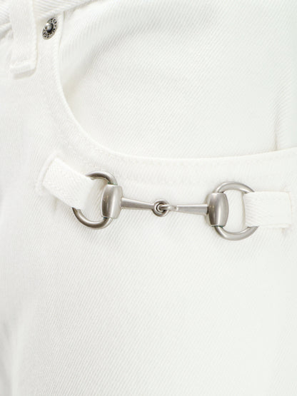 Cotton denim trousers with Hook thumbnail