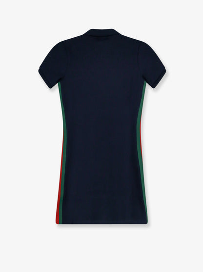 Ribbed cotton jersey dress with Web thumbnail