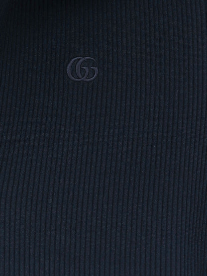 Ribbed cotton jersey dress with Web thumbnail