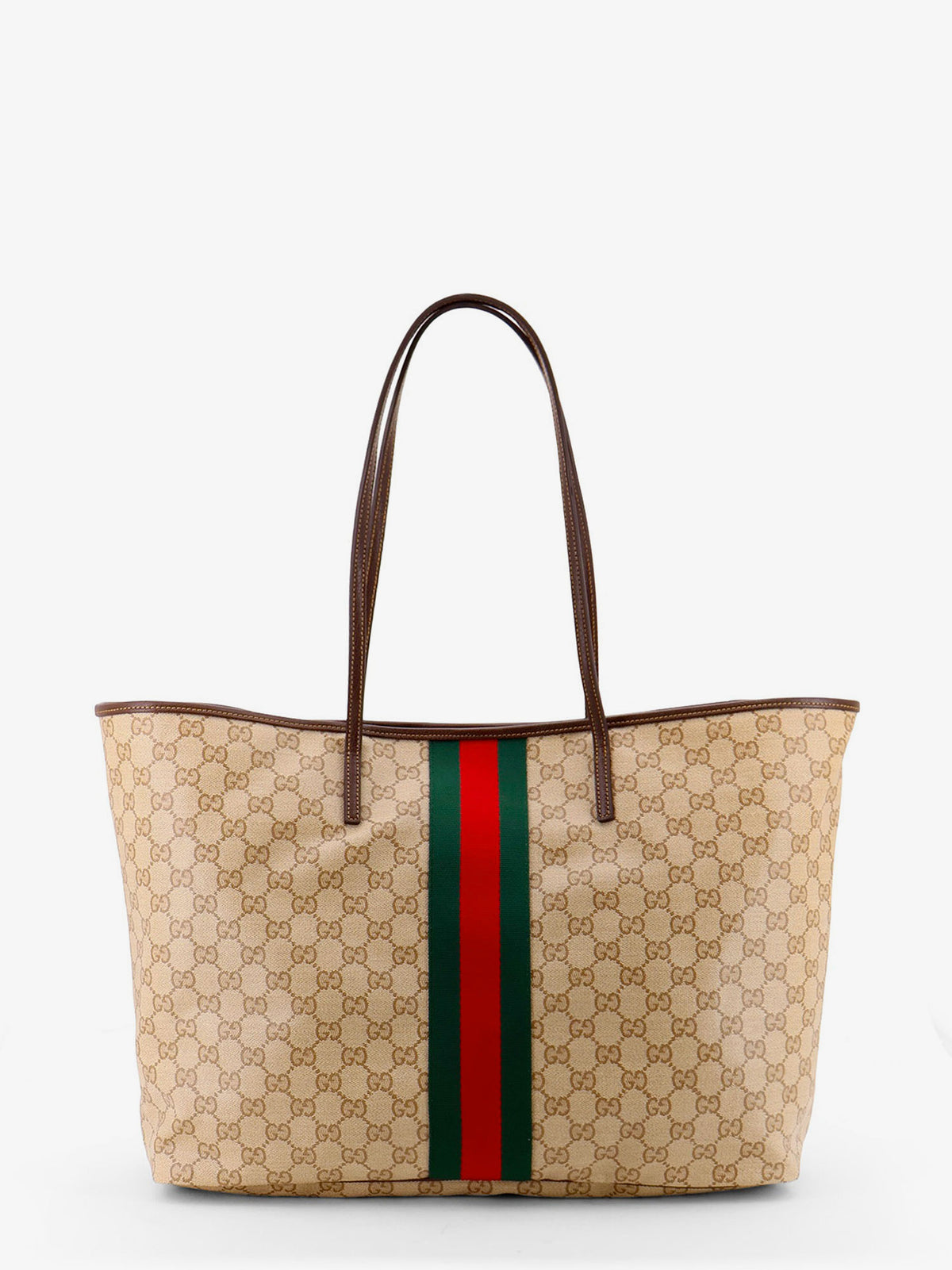 Borsa shopping Tribeca in tela spalmata con motivo GG