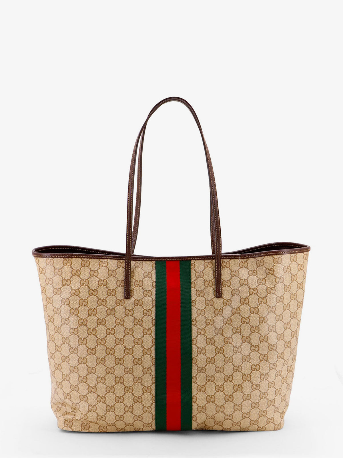 Borsa shopping Tribeca in tela spalmata con motivo GG