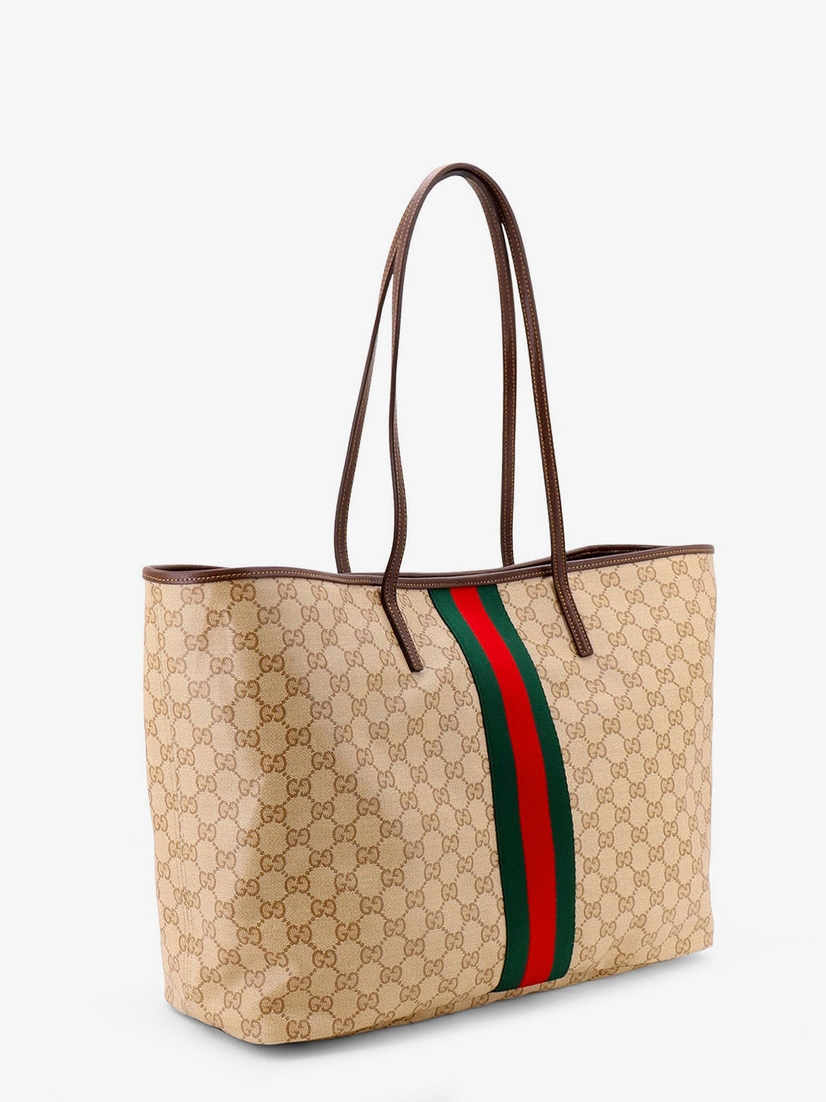 Borsa shopping Tribeca in tela spalmata con motivo GG