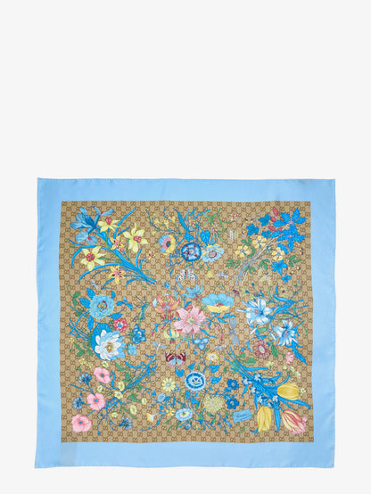 Light Flora silk foulard thumbnail