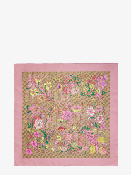 Light Flora silk foulard
