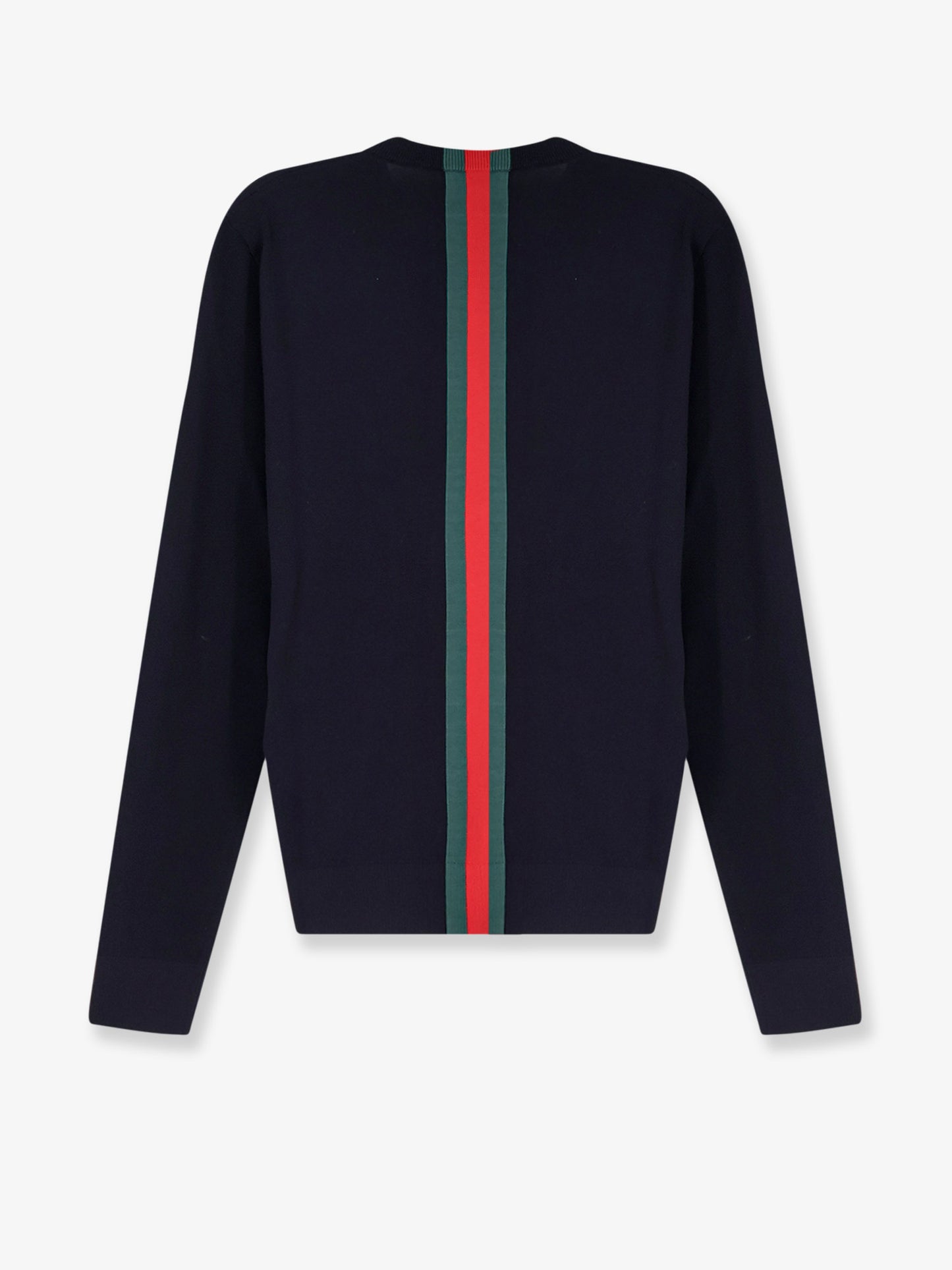 Cotton sweater with Nastro Web inlay