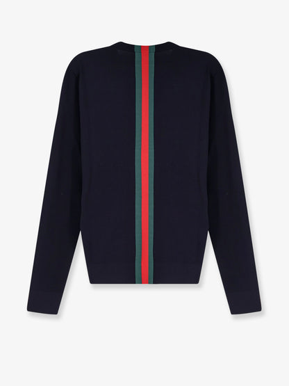 Cotton sweater with Nastro Web inlay thumbnail