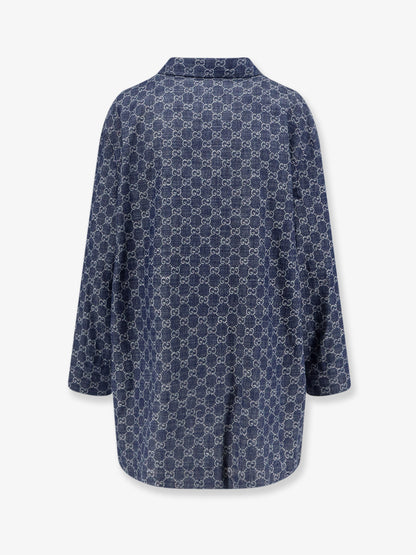 Cotton shirt with all-over GG motif thumbnail