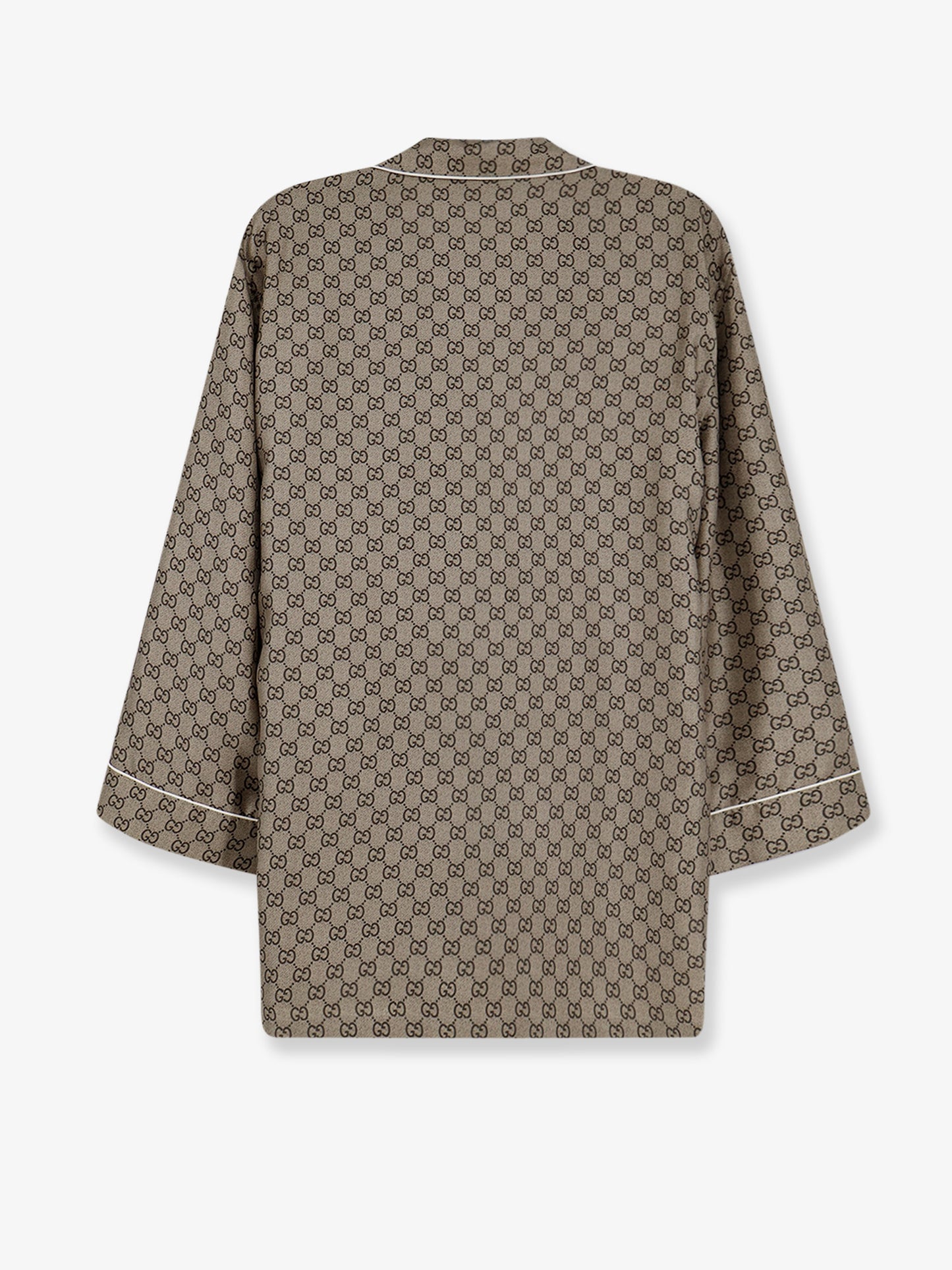 Silk shirt with GG print