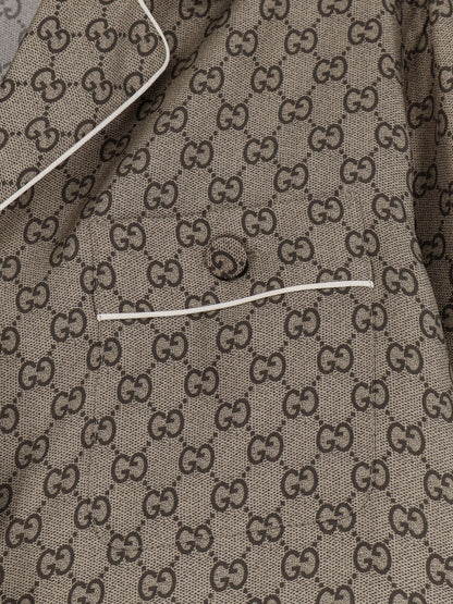 Silk shirt with GG print thumbnail