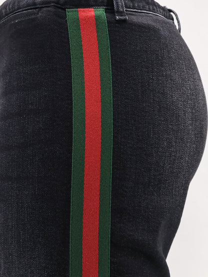 Blue denim jeans with Nastro Web profiles thumbnail