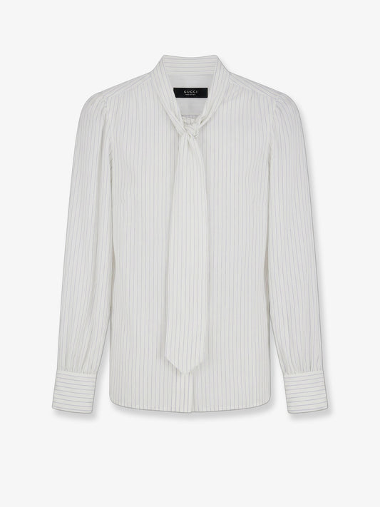Striped silk shirt