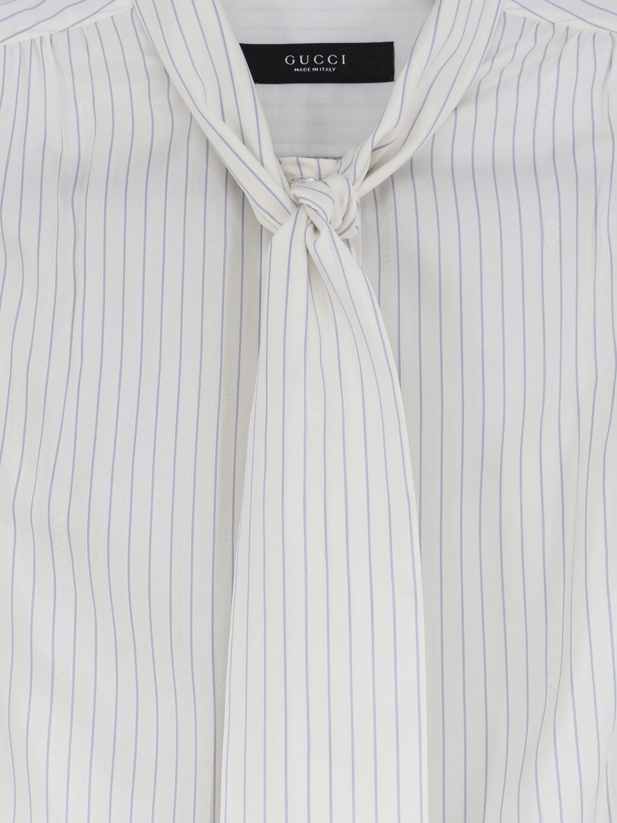 Striped silk shirt