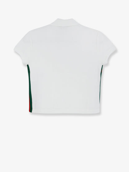 Ribbed cotton jersey polo shirt thumbnail