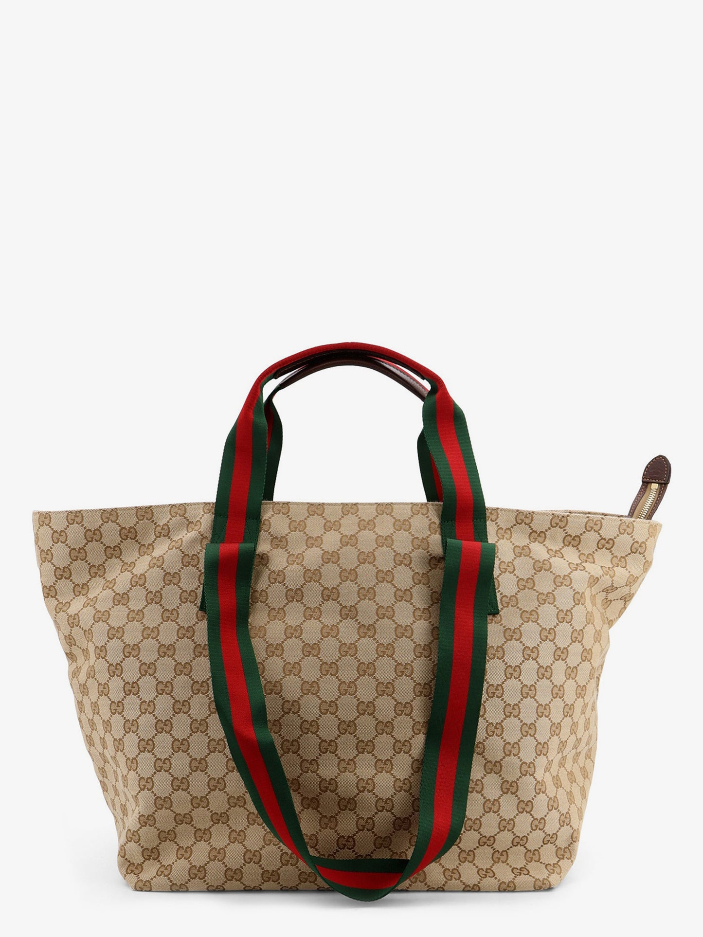 GG fabric shopping bag with Nastro Web handle detail