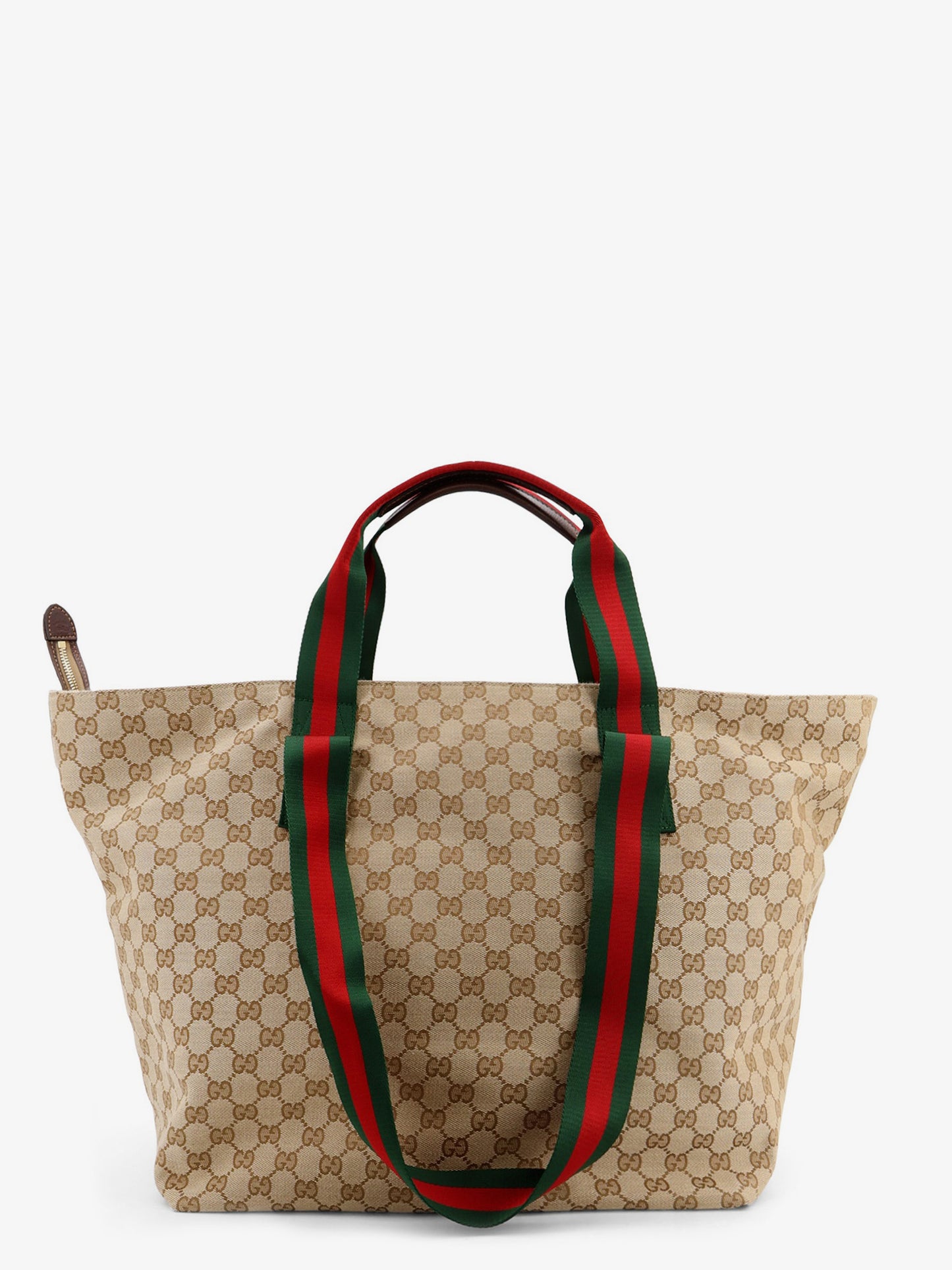 GG fabric shopping bag with Nastro Web handle detail