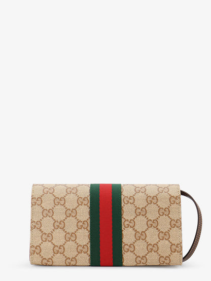 GG fabric shoulder bag with Nastro Web detail thumbnail