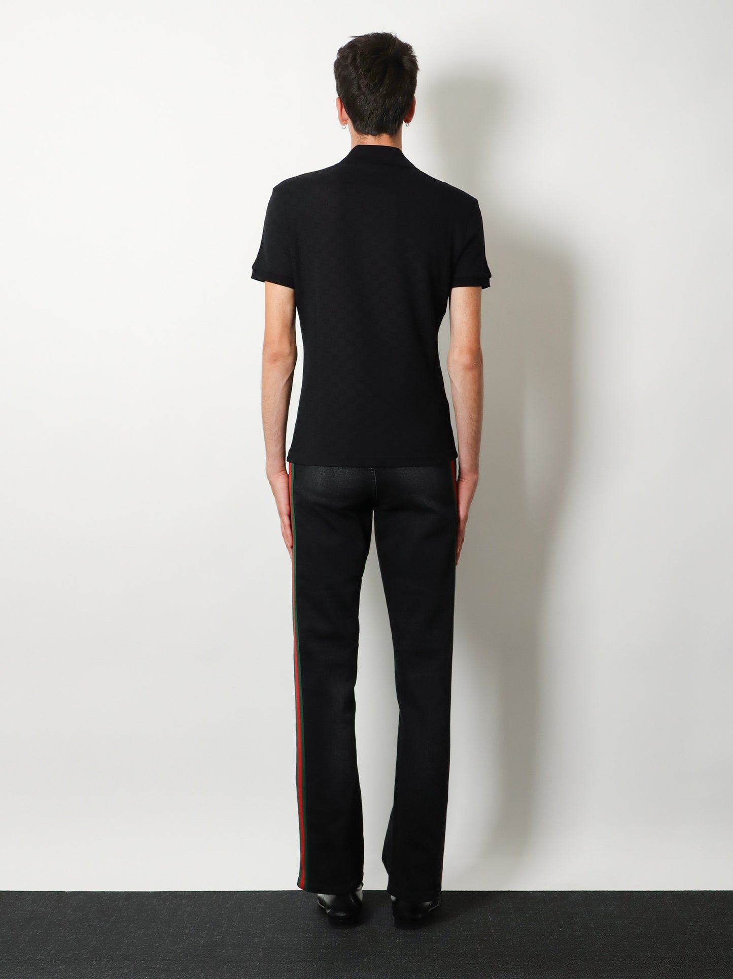 GG viscose blend polo shirt