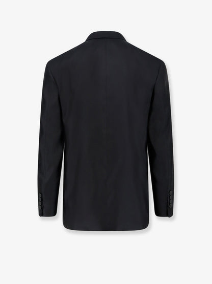 Single-breasted silk blazer thumbnail