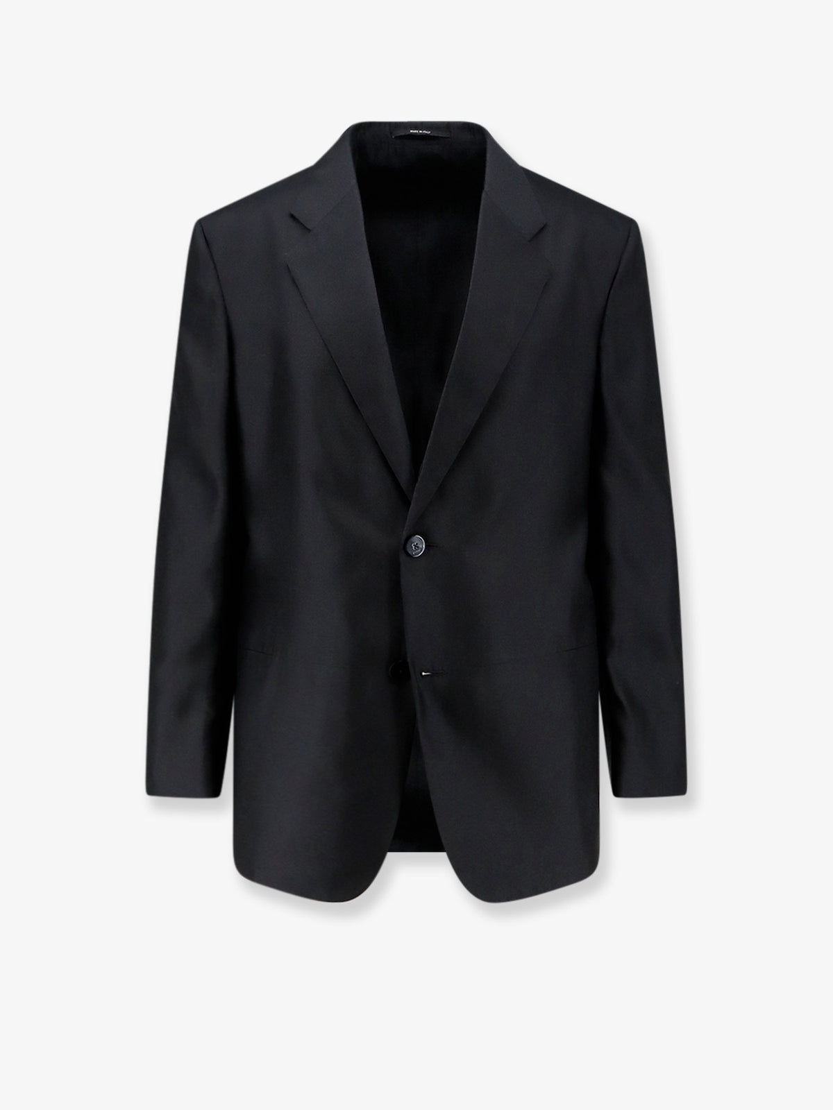 Single-breasted silk blazer