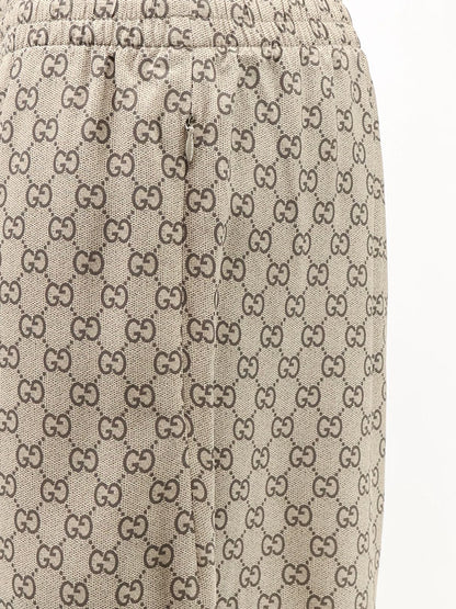 Gucci Primavera silk trousers with GG print thumbnail