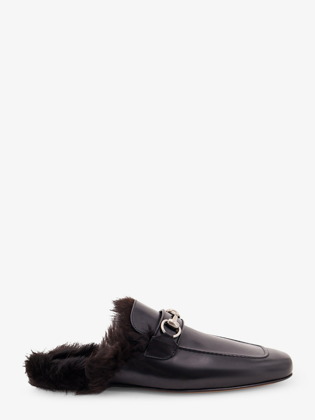 Slipper in pelle con Morsetto