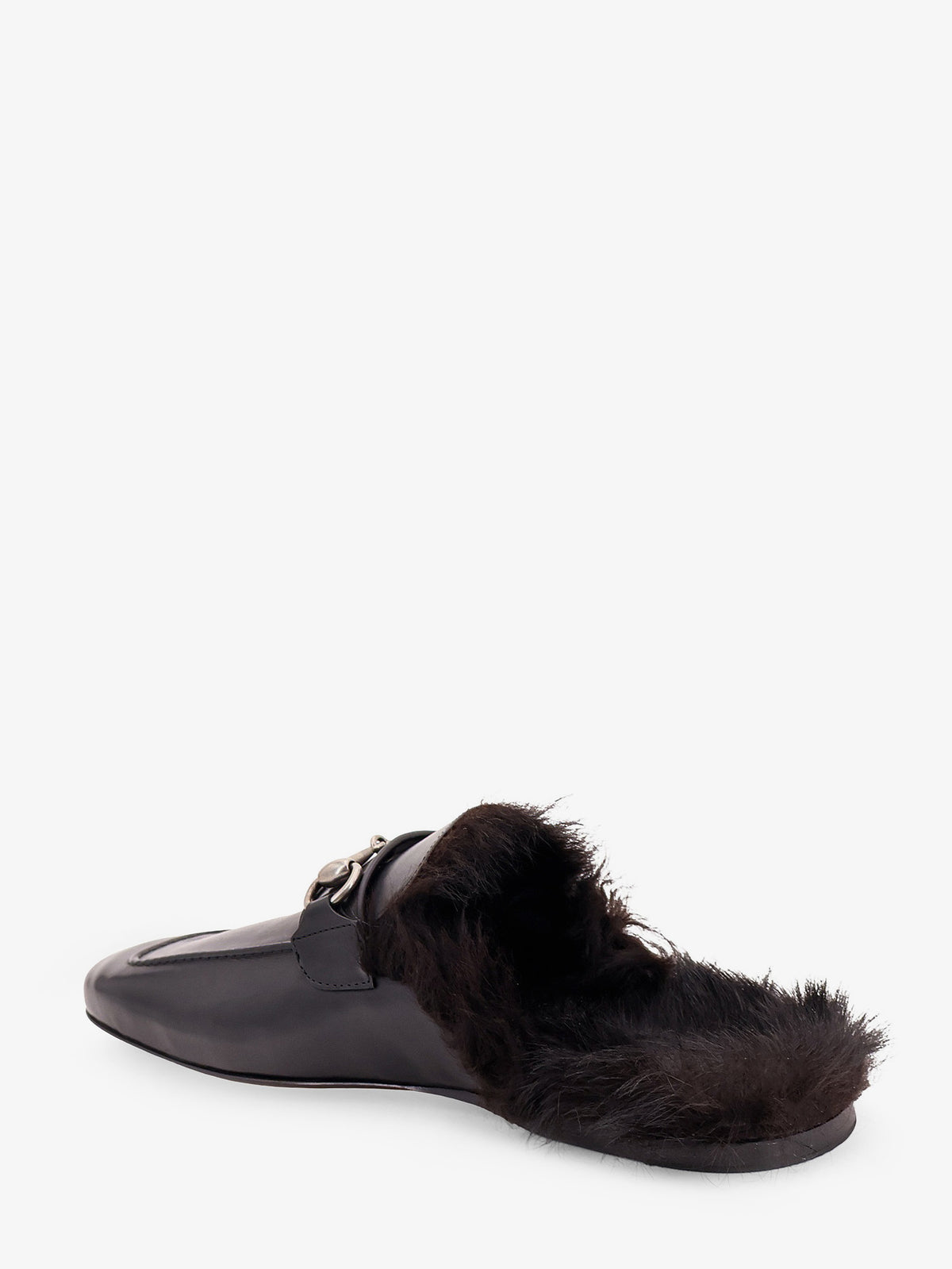 Slipper in pelle con Morsetto