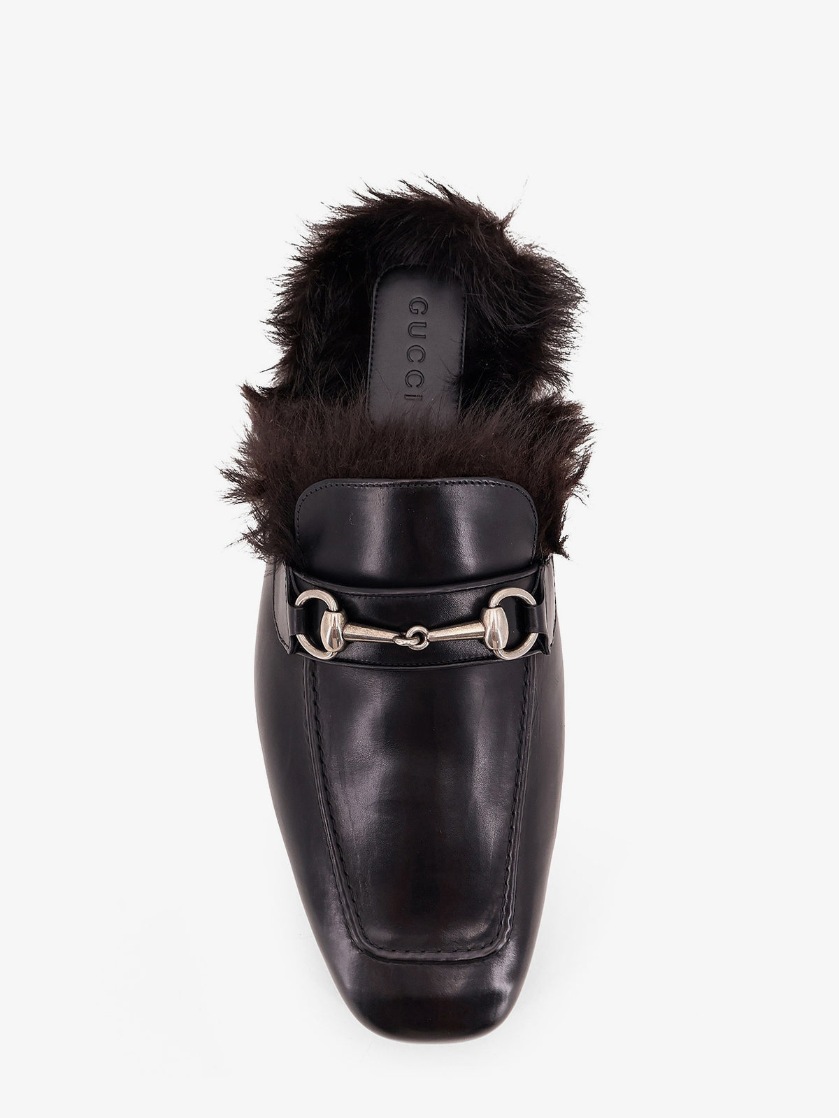 Slipper in pelle con Morsetto