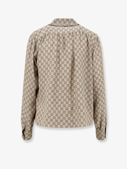 Gucci Primavera silk shirt with GG print thumbnail