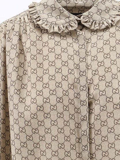 Gucci Primavera silk shirt with GG print thumbnail