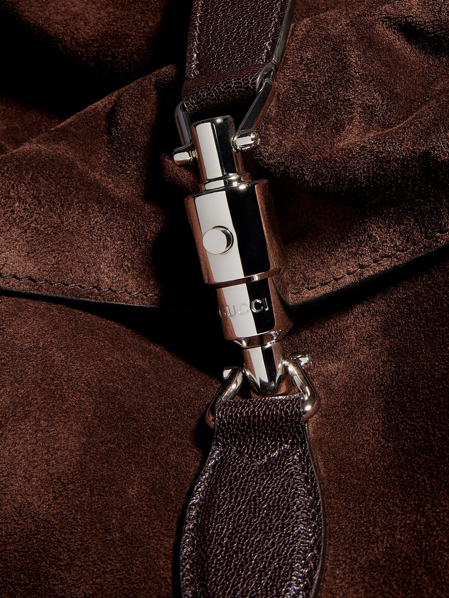 Jackie Flap suede shoulder bag