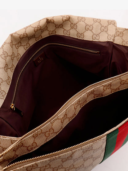 GG canvas crossbody bag with front Web detail thumbnail