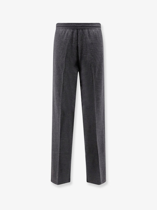 Wool leisure trousers with Web insert