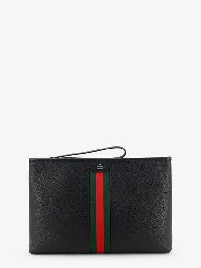 Portfolio grained leather clutch thumbnail