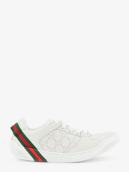 Screener sneaker in perforated GG leather thumbnail