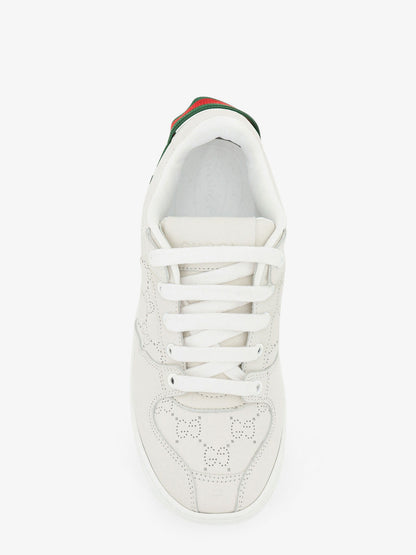 Screener sneaker in perforated GG leather thumbnail