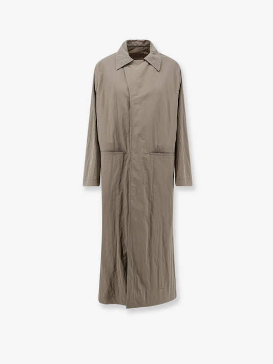 Faded nylon trench coat