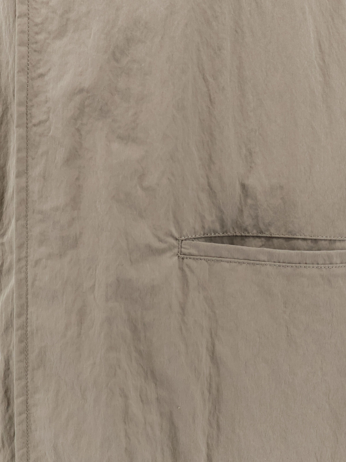 Faded nylon trench coat