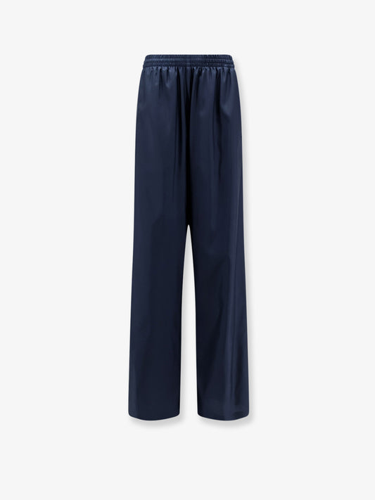 Technical silk poplin trousers with Web ribbon