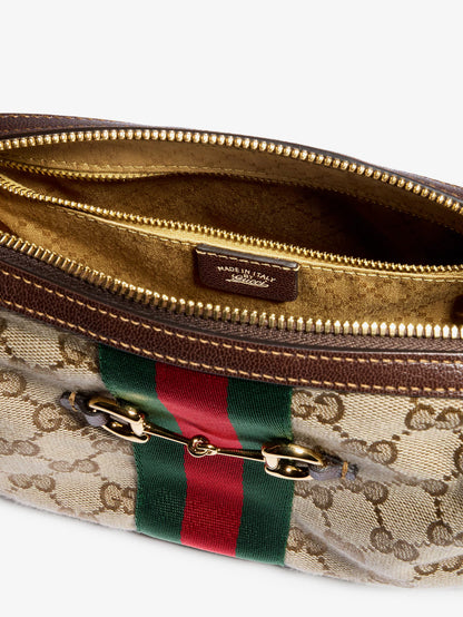 Camera bag GG fabric crossbody bag with metal Horsebit thumbnail